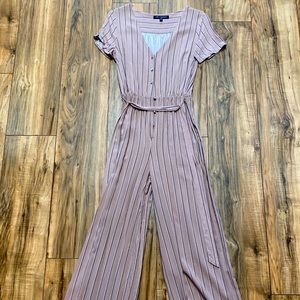 One Clothing pinstripe jumpsuit